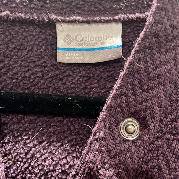 Warm purple Columbia pull over jacket size xL - Picture 2 of 4